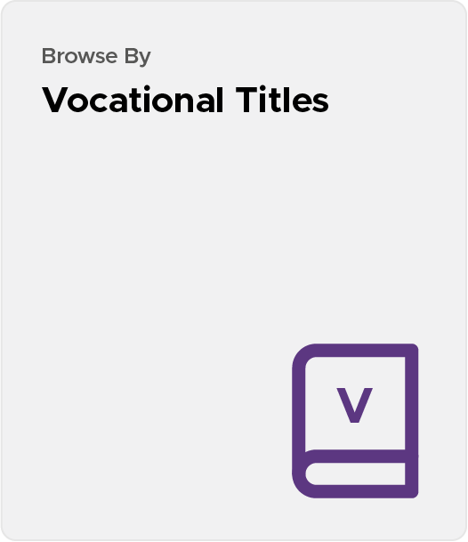 Vocational Titles
